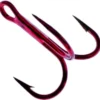 Daiichi D99Q Light Wire Treble Hooks - Bleeding Bait Red