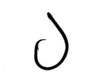 Eagle Claw L2004ELF Lazer Sharp Non-Offset Black Circle Hooks